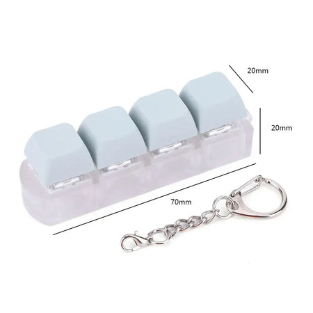 4 Key Mechanical Keyboard Cube Fidget Toy for Adults Gifts