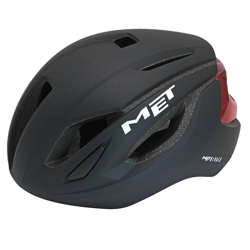SMITHDRIFT MET Manta Resight Men's Cycling Helmet - Lightweight &amp; Safe MTB/Road Ride black red / l 56-62cm