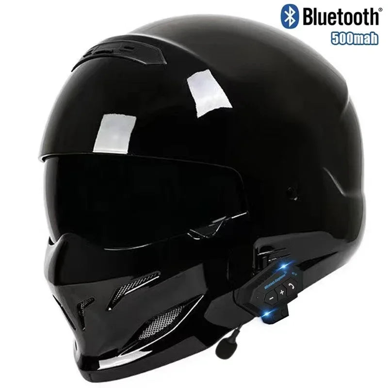 Bluetooth Scorpion Full Face Motorcycle Helmet with Detachable Assembly