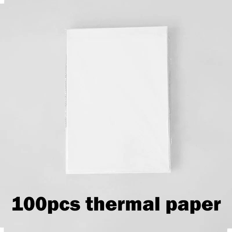 InterCyprus A4 Portable Thermal Printer &ndash; Wireless Inkless 100Pcs Paper