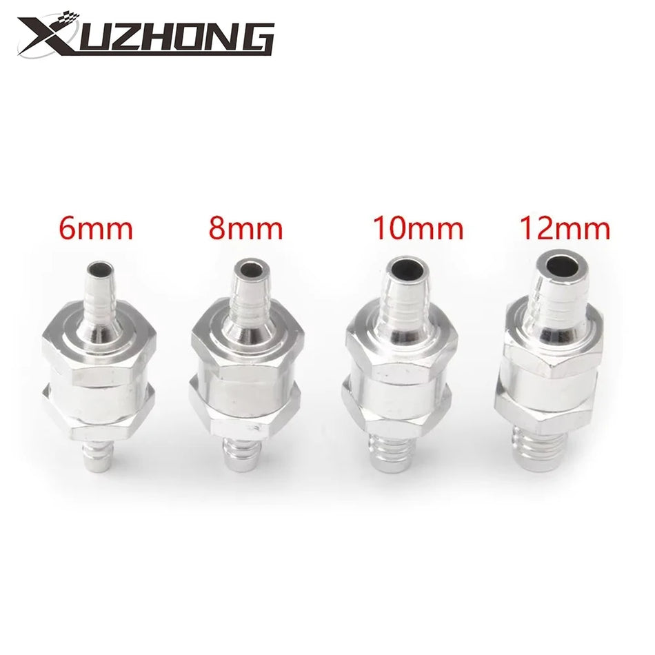 Valvola di controllo del carburante unidirezionale per carburatore, lega di alluminio, 6mm, 8mm, 10mm, 12mm
