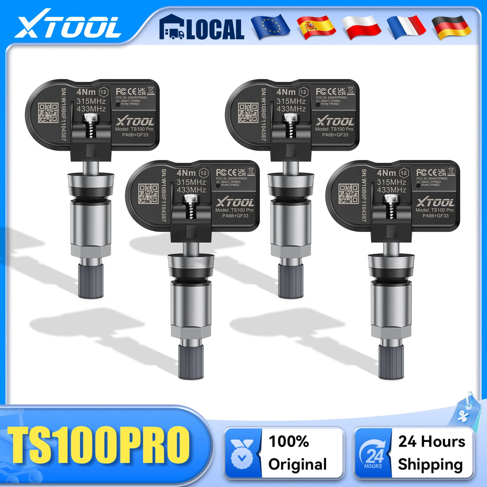 XTOOL TS100PRO TPMS Sensor Programmer 315 433MHz Tire Pressure Tool