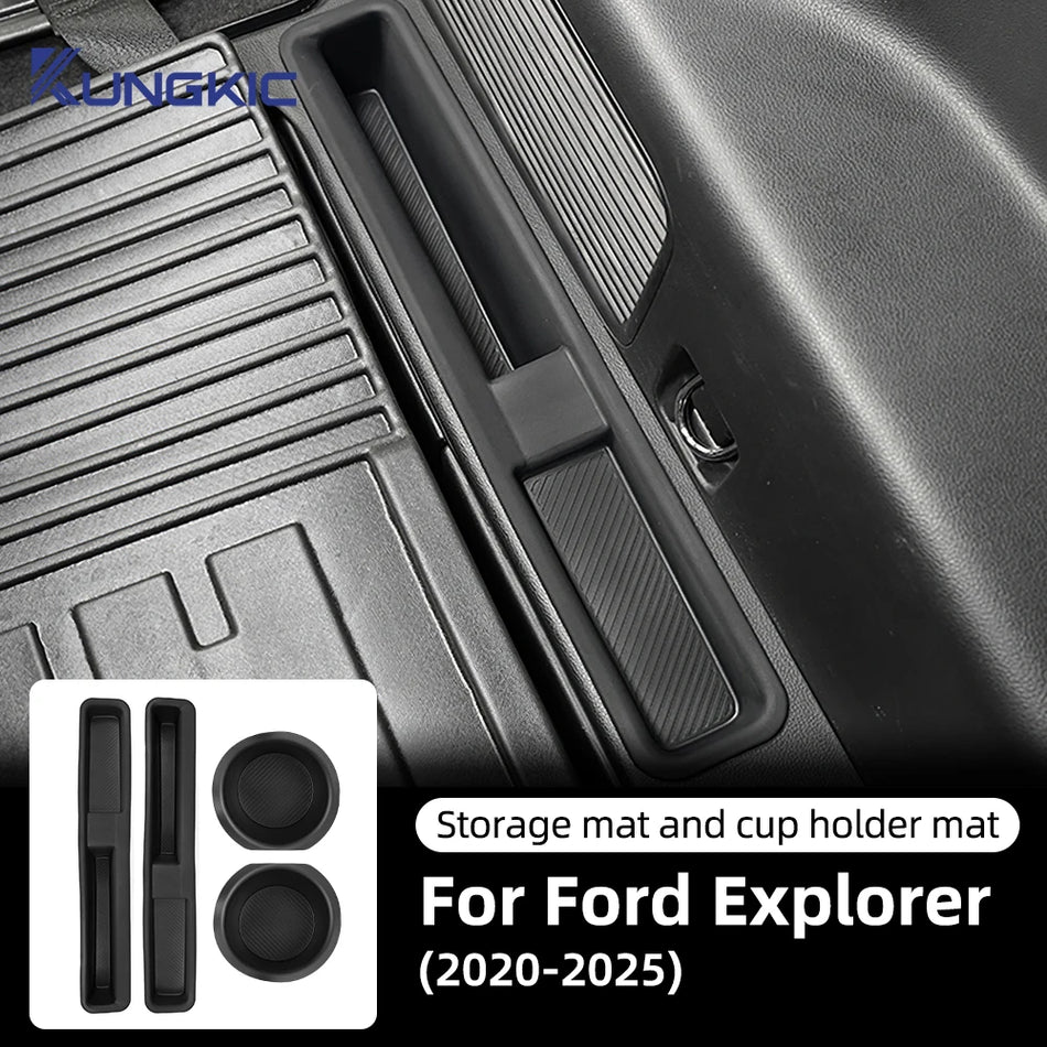 Rutschfeste Silikon-Ablagematte für Getränkehalter für Ford Explorer & Ranger T9