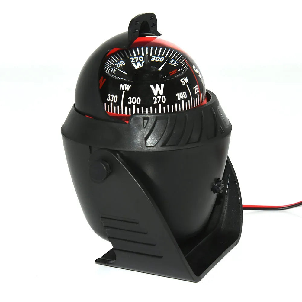 Waterproof IP67 Sea Pivoting Marine Compass &ndash; LED Light