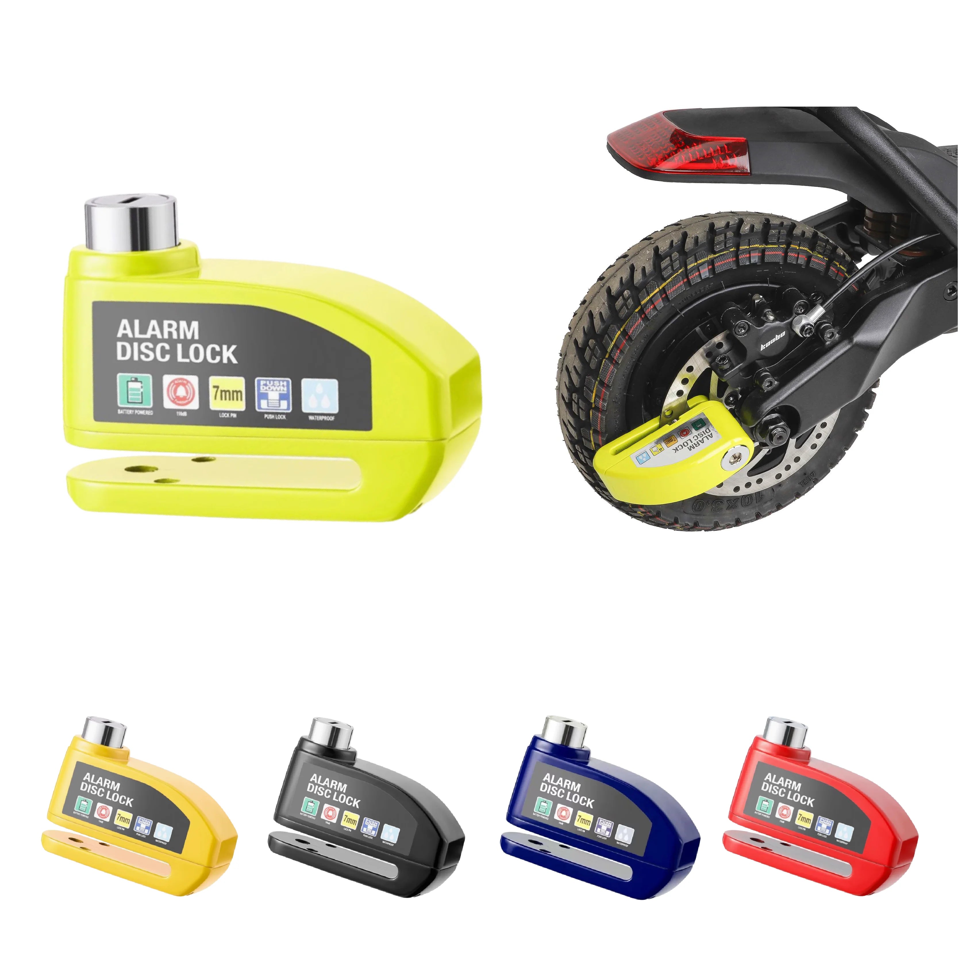 Electric Scooter Alarm Disc Lock &ndash; Waterproof Anti-Theft Security