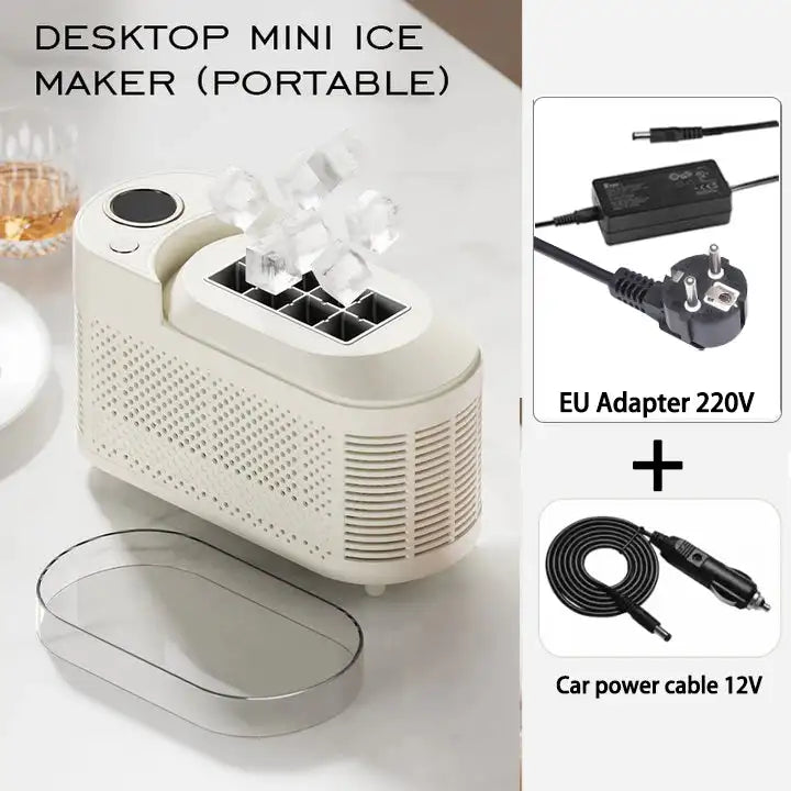 Portable Cube Ice Maker For Home Office Car 12V 110V 220V 220v 12V White