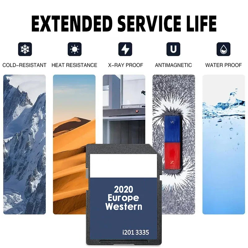 RNS310 West Europe Sat Nav &ndash; Europe Map Card For VW