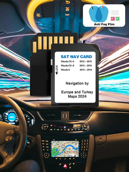 Mazda 6 CX5 CX9 Sat Nav Card &ndash; EU UK Turkey Maps Update CHINA / for 6 CX-5 CX-9 2024