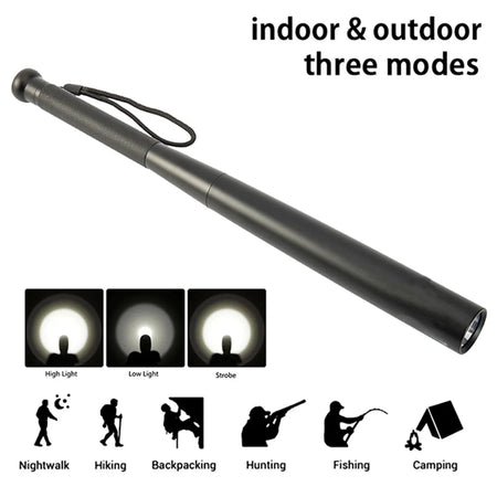 Baseball Bat Flashlight - Emergency Self Defense Torch