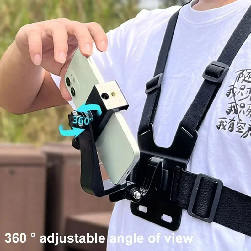 Mobile Phone Chest Strap Holder 5 In 1 &ndash; Immersive POV