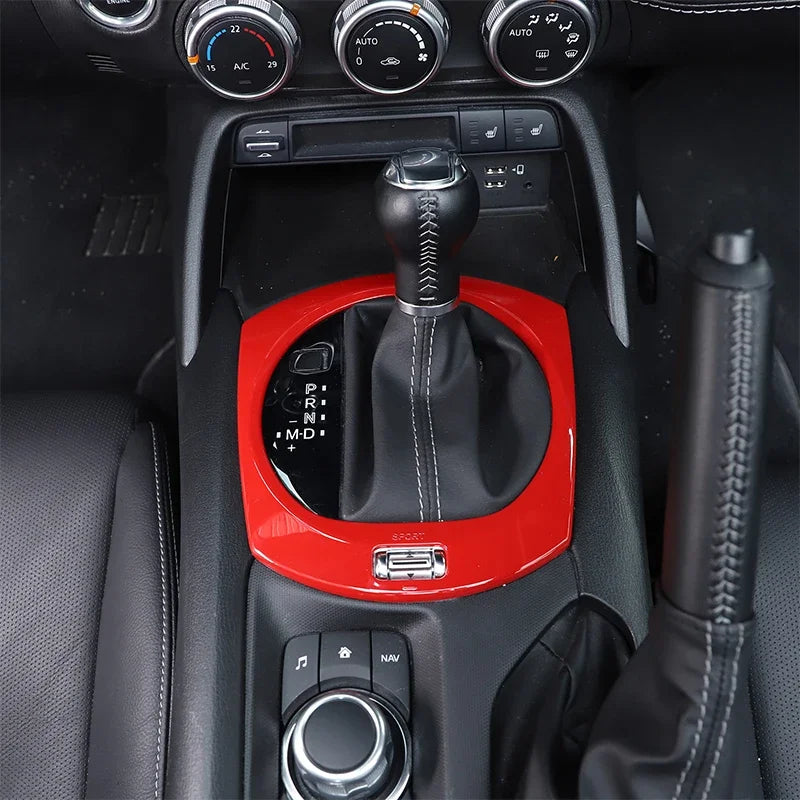 Mazda MX5 2016 2023 ABS Κόκκινο Κονσόλα Διακοσμητικό Πάνελ Ταχυτήτων