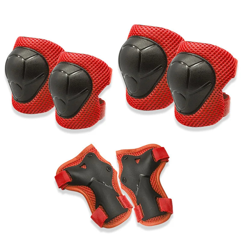 Kids Protective Gear Set &ndash; Balanced Safety for Every Activity red