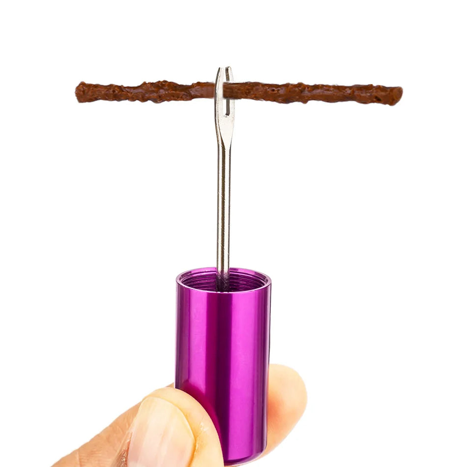 Bike Tubeless Tire Plug Tool Kit - Sets 5 Repair Strips