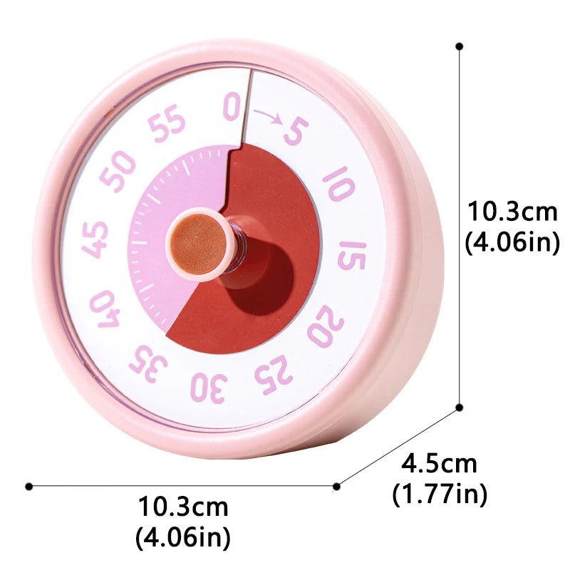 Classroom Visual Timer for Kids | Educational Countdown Tool | Silent 60-Minute Desk Timer BZS00644 D