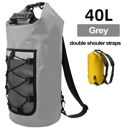 40L Floating Dry Bag &ndash; Floating Waterproof Dry Bag Outdoors Gray 40L
