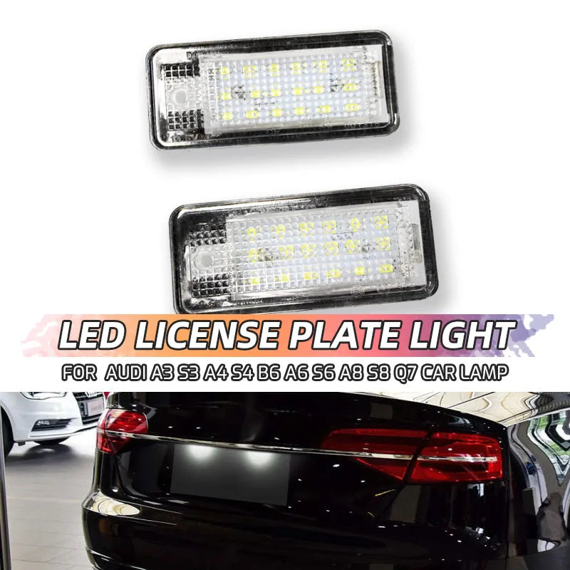2 Pack Auto Canbus LED Światła Tablicy Rejestracyjnej 12V Do Audi A3