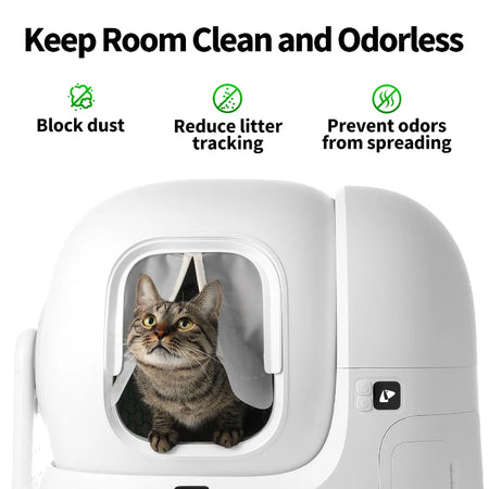 Smart Cat Toilet Curtain