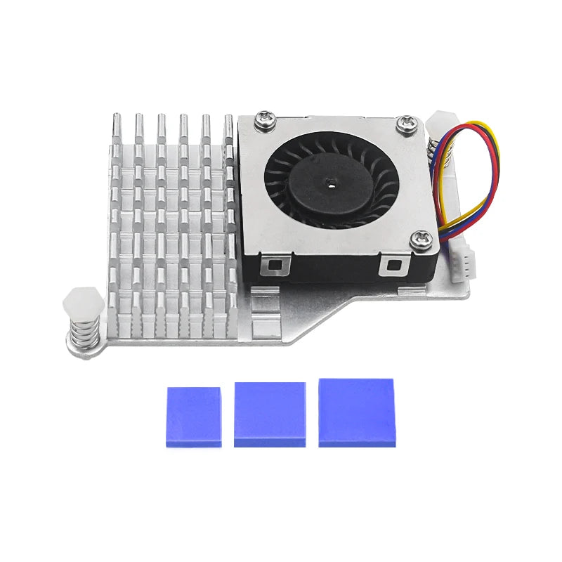 Raspberry Pi 5 Active Cooler &ndash; PWM Speed Adjustable Fan with Aluminum Heatsink Silver