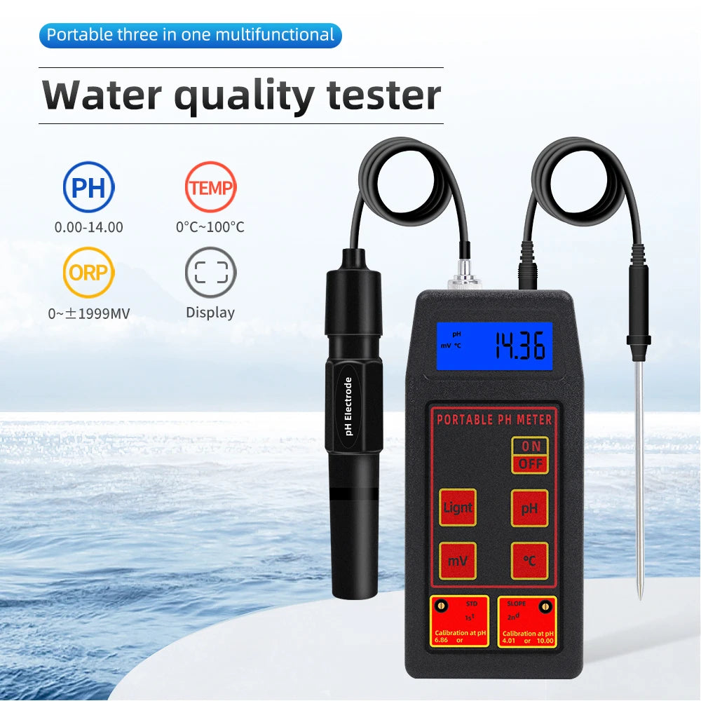 PH-8424 3 in 1 pH/ORP/TEMP Meter &ndash; Waterproof Portable