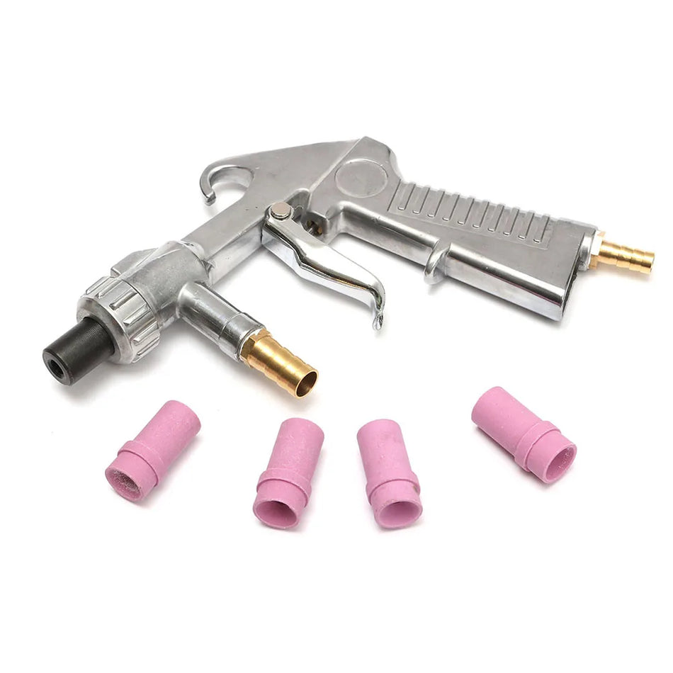 Kit de sableuse à siphon d'air avec buses en céramique pistolet pulvérisateur