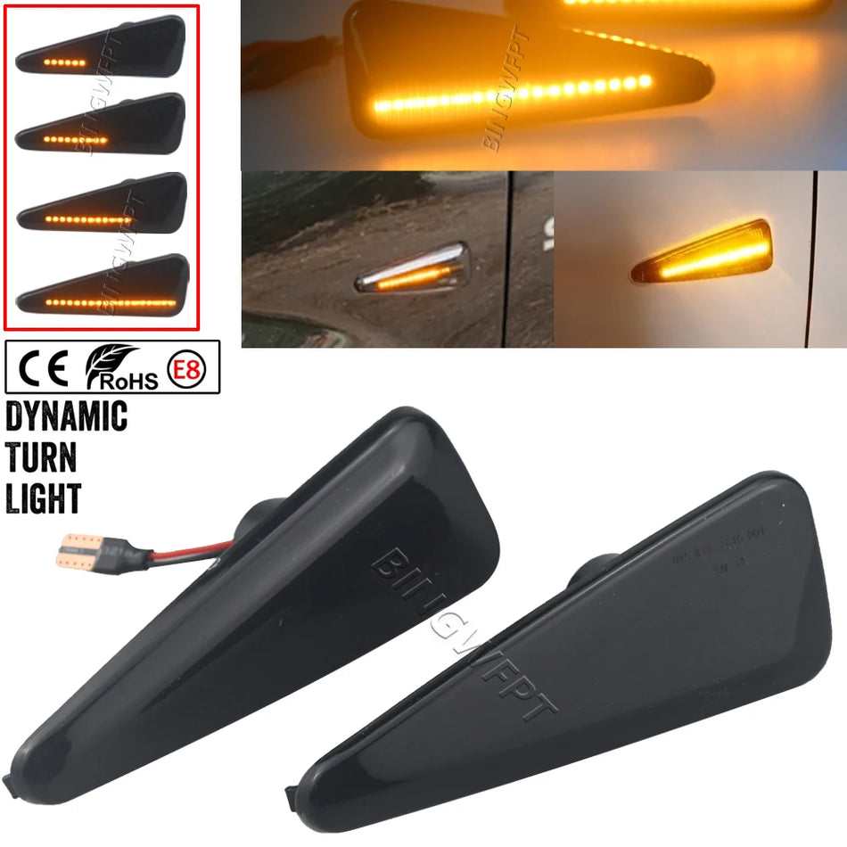 LED dzintara sānu pagrieziena signāls Dacia Logan/Sandero un Renault Stepway/Thalia