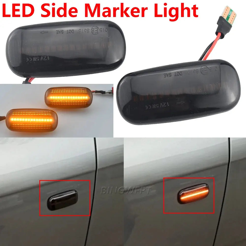 BINGWFPT Amber Yellow LED Front Fender Side Marker Light For Audi A3 S3 8P A4 S4 RS4 B6 B7 B8 A6 S6 RS6 C5 C7 Turn Signal Light by InterCyprus Trading Ltd