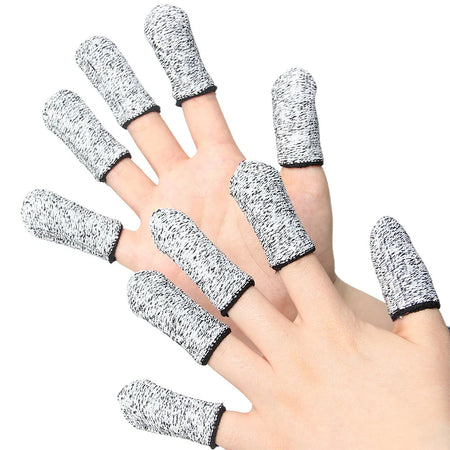 L1JJP0531 Cut Finger Covers 10Pcs &ndash; Cut Resistant Level 5 1 Set 10pcs