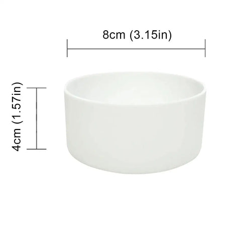 Silicone Boot Sleeve For 20oz 30oz 40oz Water Bottles White