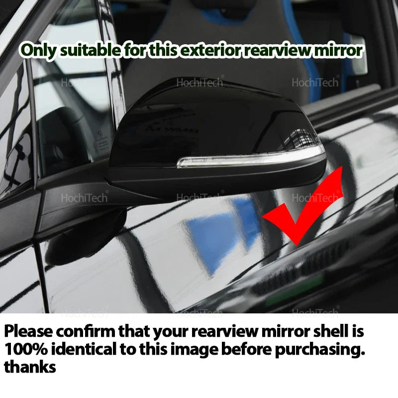 Galinių vaizdo veidrodžių dangteliai anglies pluošto BMW F20 F21 F22 F30 F34 F36 E84