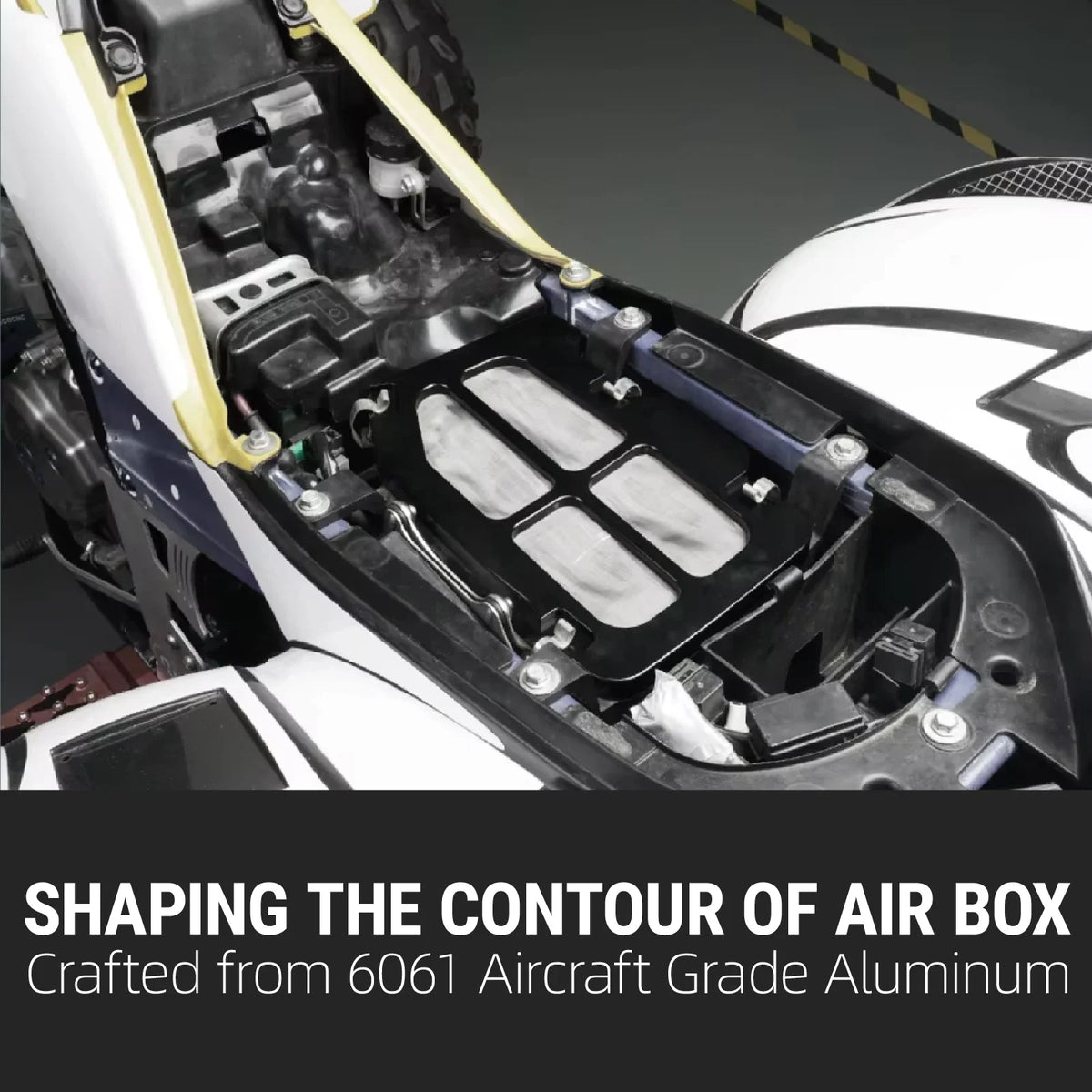 Airbox Lid Cover Aluminum With Steel Mesh For Yamaha Raptor 700 700R by InterCyprus Trading Ltd