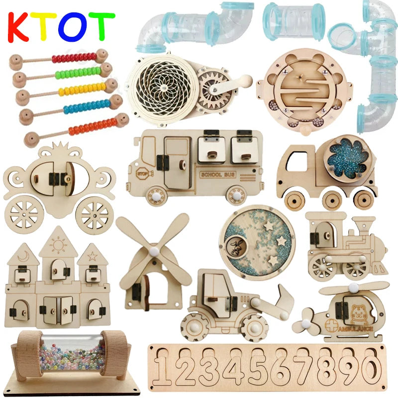 Busy Board Montessori Toy &ndash; Interactive Cognitive Recovery