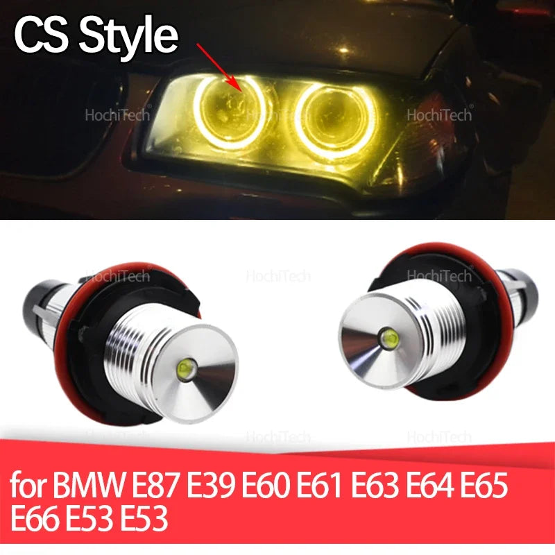 Luce marker LED 20W alta potenza giallo limone Angel Eyes per BMW E87 E39 E60 E61 E63 E64 E65 E66 E53