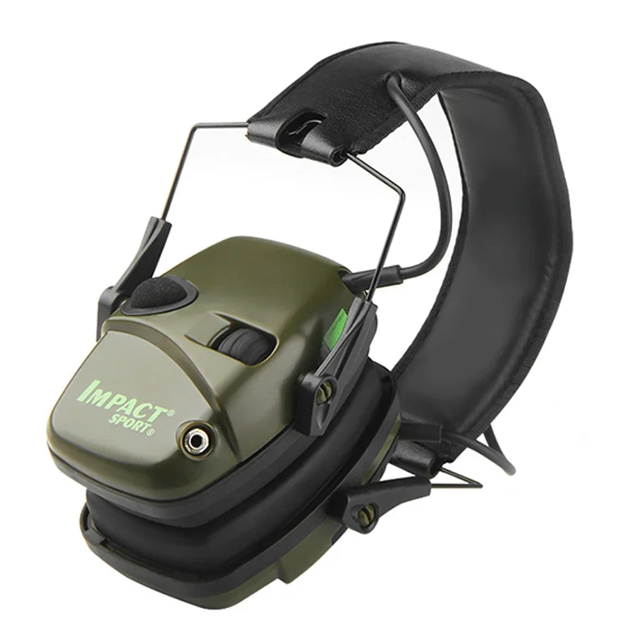 Outdoors Tactical Shooting Earmuff &ndash; Sound Amplification Green