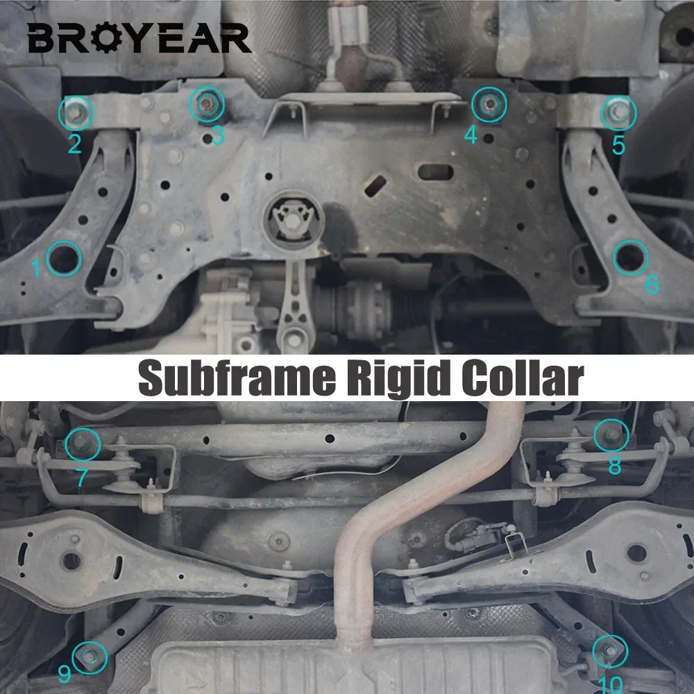 Aluminum Alloy Rigid Subframe Bushing Kit for VW Golf MK6 Skoda Octavia by InterCyprus Trading Ltd