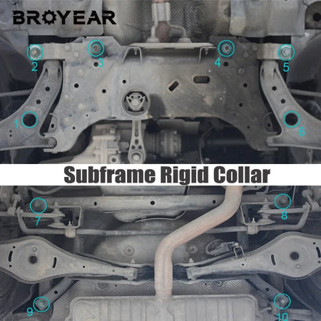 Aluminum Alloy Rigid Subframe Bushing Kit for VW Golf MK6 Skoda Octavia by InterCyprus Trading Ltd
