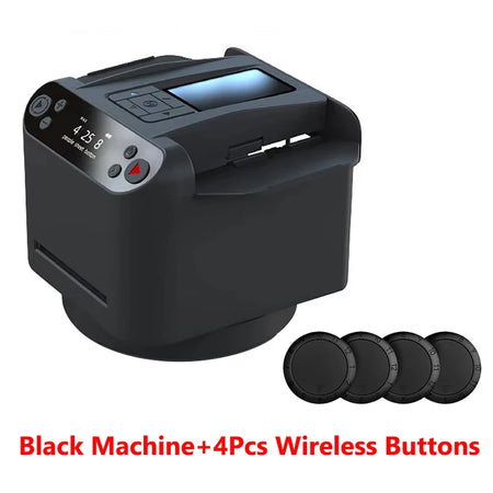 5200mAh 2-In-1 Automatic Card Dealing Shuffler &ndash; AI Shuffle Black and4pcs Button