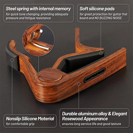 Guitar Capo Adjustment Clip &ndash; Universal Pick Holder