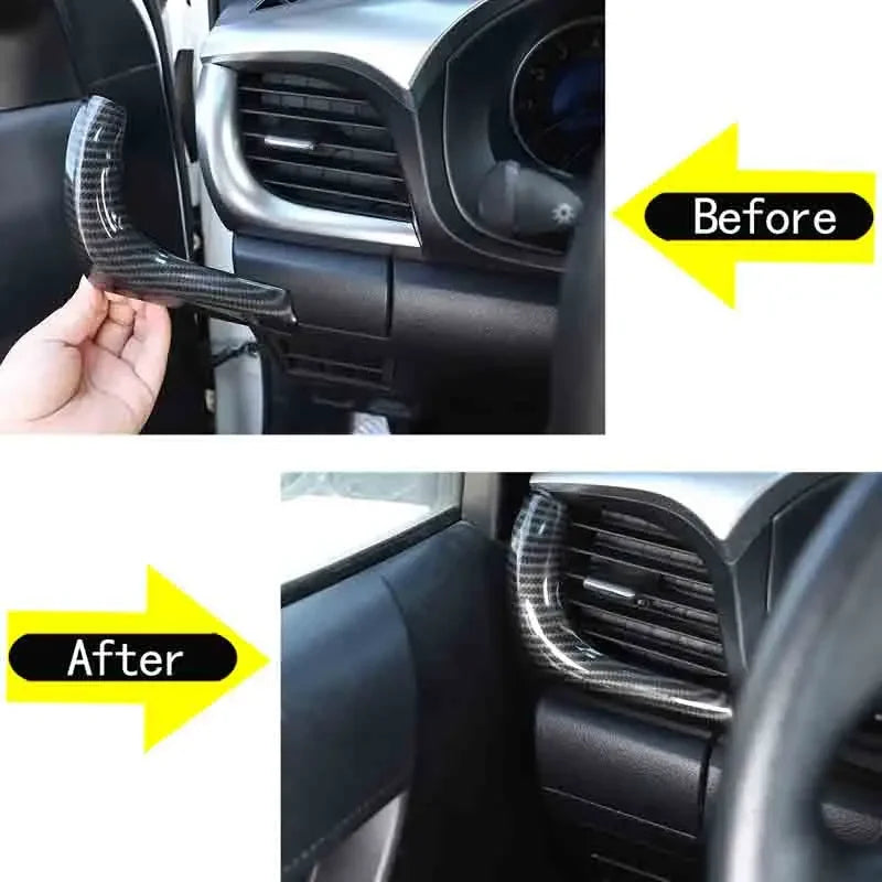 Πλευρικό διακοσμητικό ταμπλό από ανθρακονήματα για Toyota Hilux 2015-2021