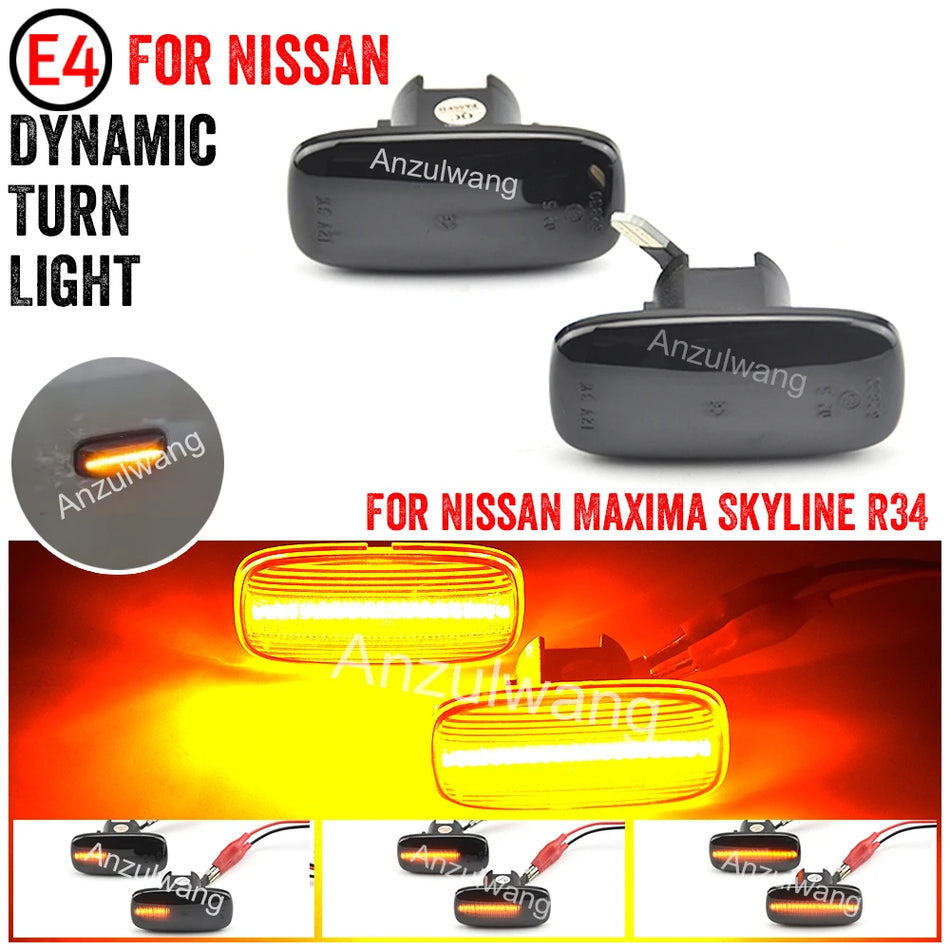 Señal de Giro Secuencial LED para Nissan Skyline Bluebird Primera Sunny Stagea