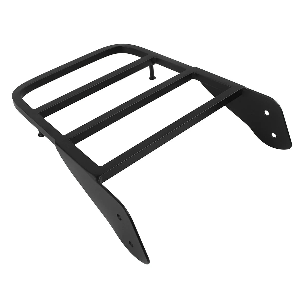 Black Motorcycle Rear Sissy Bar Luggage Rack &ndash; Durable Steel Construction for Yamaha V-Star 400 650 1100 XVS Classic Black