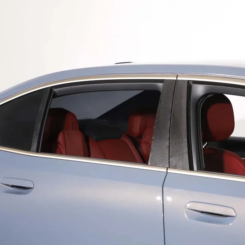 Láminas de fibra de carbono para BMW Serie 5 G60 2024 decoración de pilares