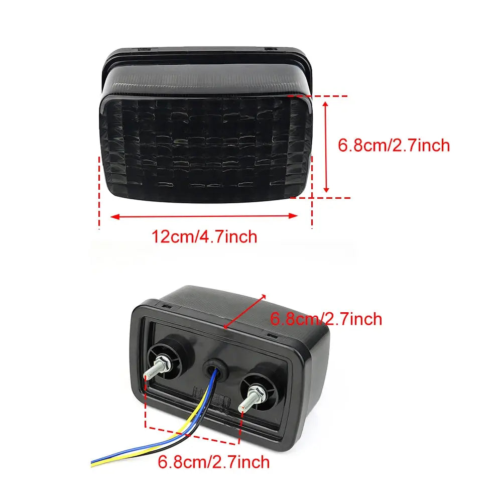 LED Smoke Lens Tail Brake Light for Yamaha Viking bruin wolverine 660 450 350 400 by InterCyprus Trading Ltd