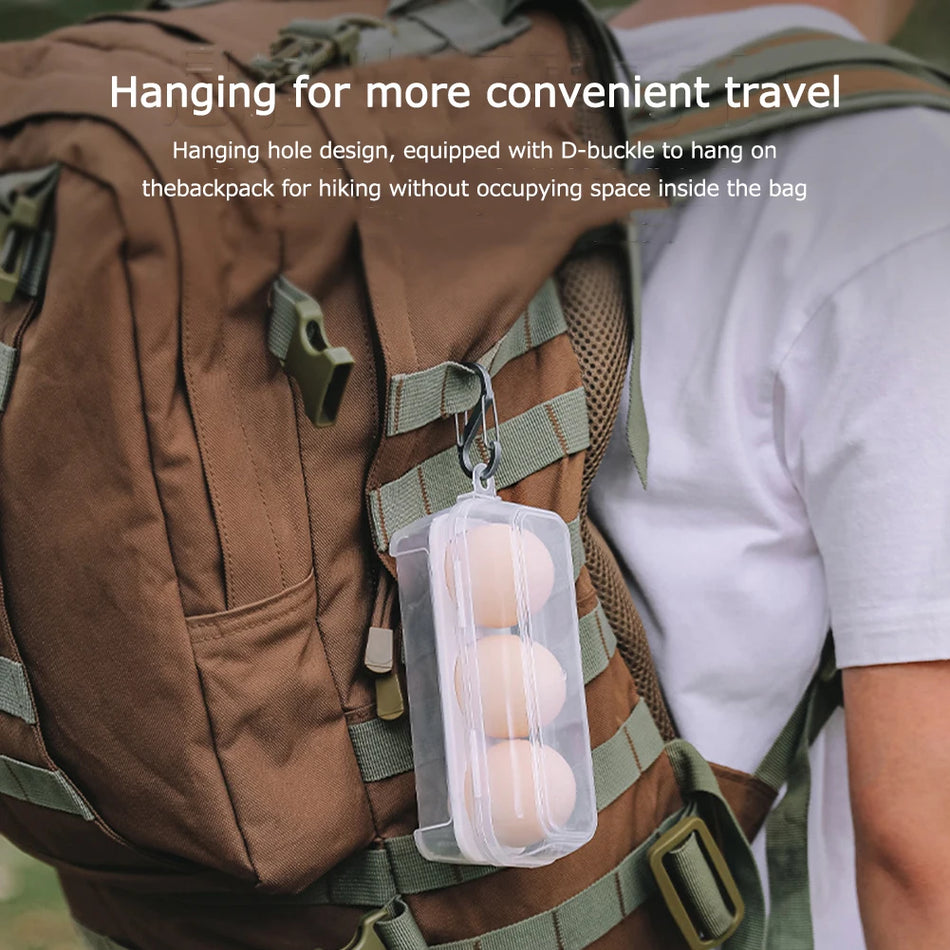 Shockproof Transparent Egg Storage Box For Outdoor Camping