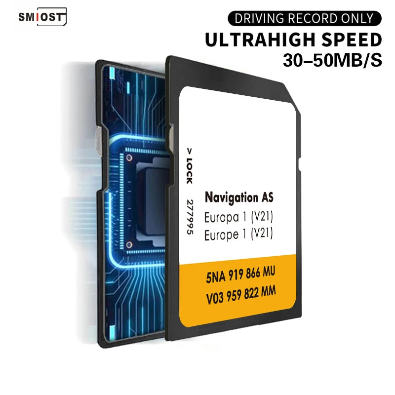 Original VW Navi V21 Europa AS SD Card - 2025 Map Update