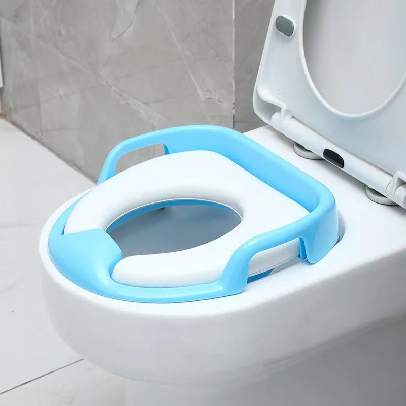 Kids Toilet Seat With Hand Support &ndash; Anti-Slip Design
