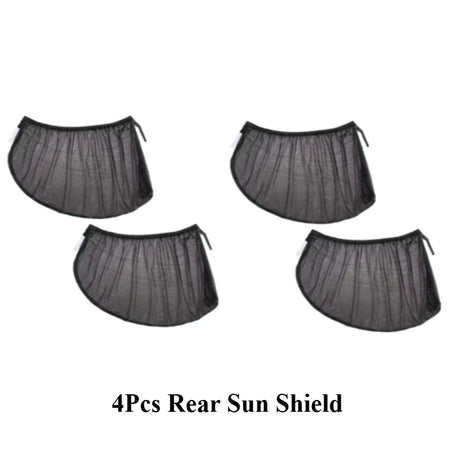 Sun Protection &amp; Privacy Anti-Mosquito Car Window Curtain Sunshade 4Pcs Rear Sun Shield