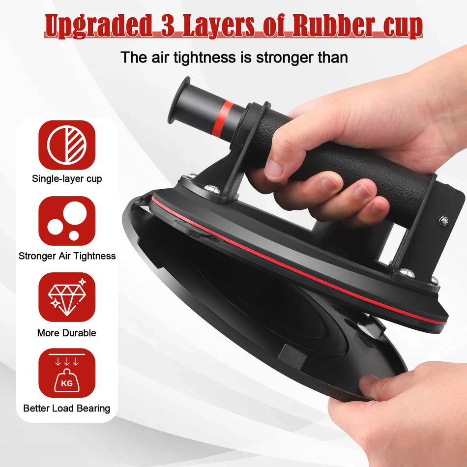 Cupă de vacuum cu ventuză de mare capacitate 200kg ridicare 8 inci plăci de sticlă