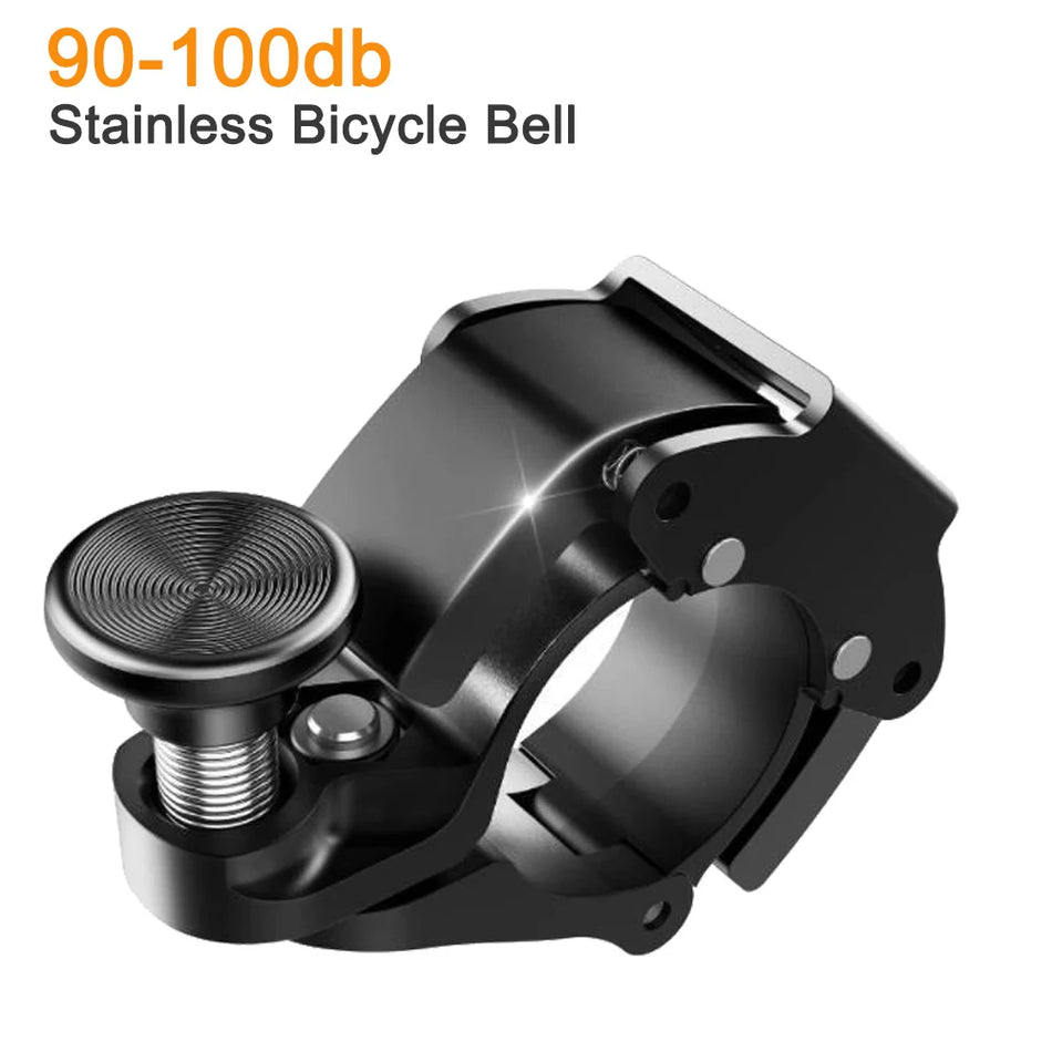 Ανοξείδωτο Κουδούνι Ποδηλάτου σε Σχήμα C Κρυφό με 90-100 dB, Ασφάλεια Τιμονιού