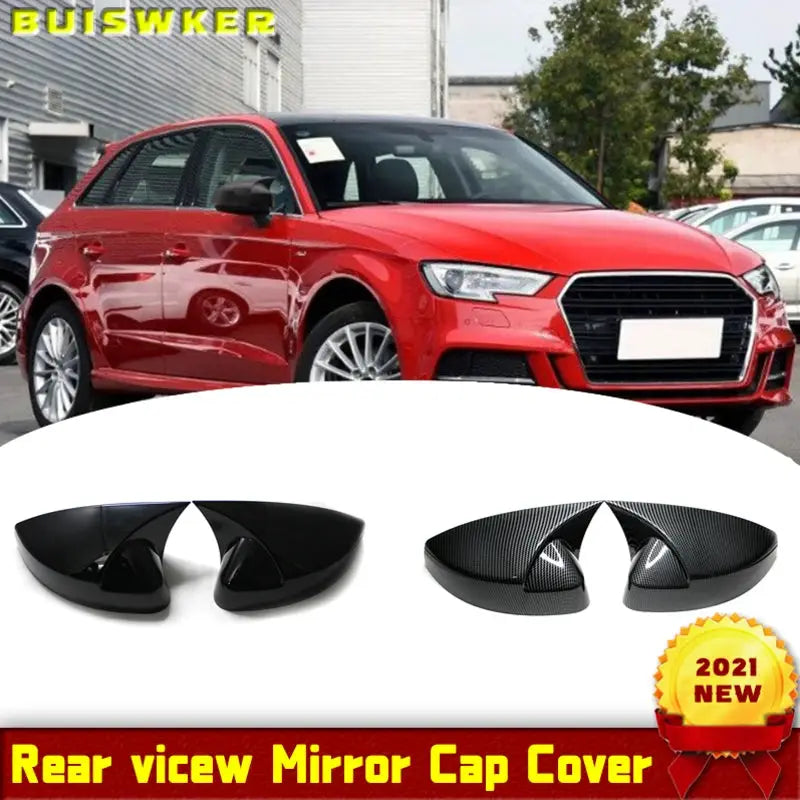 For Audi Rear View Side Car Mirror Cover for Audi A3 S3 8V RS3 2013 - 2019 car RearView Mirror Case Cover by InterCyprus Trading Ltd
