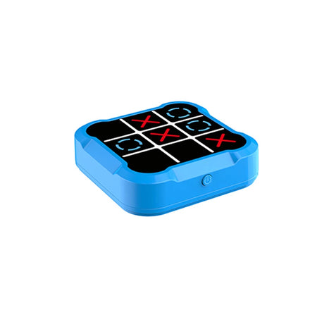Electronic Tic Tac Toe Strategy Game for Kids - Interactive Parent-Child Brain Development Toy blue